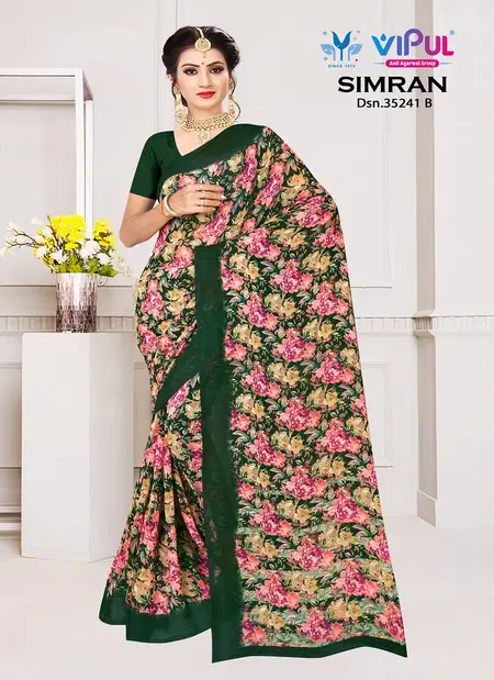 Simran 35241 A To D By Vipul Geogette Daily Wear Saree Wholesale Online